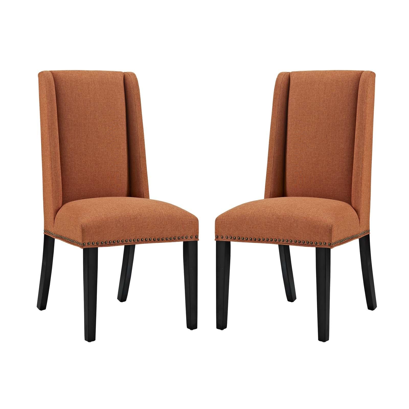 Modway Furniture Modern Baron Dining Chair Fabric Set of 2 - EEI-2748