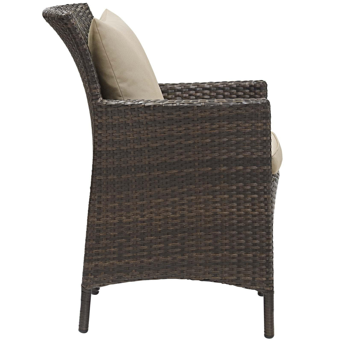 Modway Furniture Modern Conduit Outdoor Patio Wicker Rattan Dining Armchair - EEI-2801