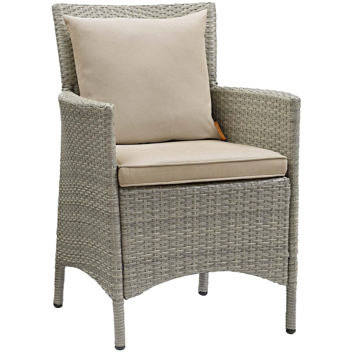 Modway Furniture Modern Conduit Outdoor Patio Wicker Rattan Dining Armchair - EEI-2802