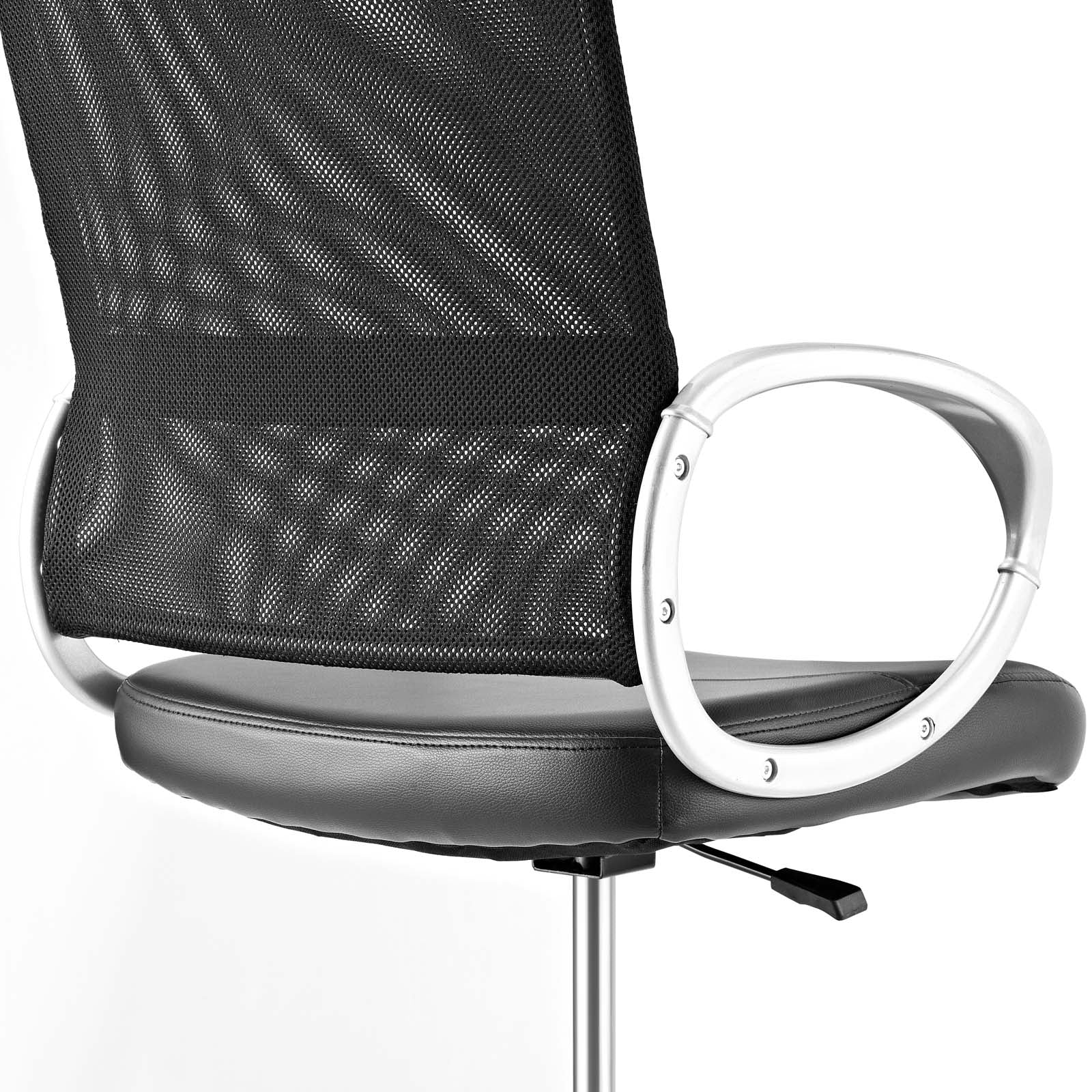 Modway Furniture Modern Emblem Mesh and Vinyl Drafting Chair - EEI-2864-Minimal & Modern