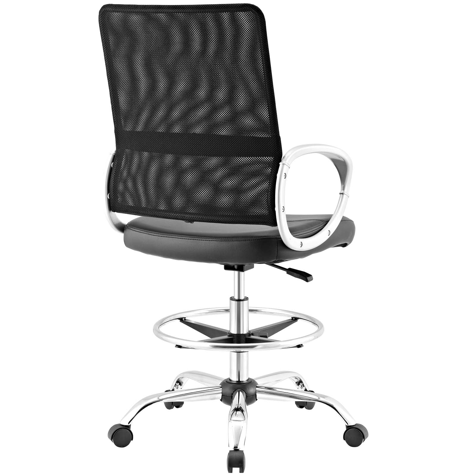 Modway Furniture Modern Command Mesh and Vinyl Drafting Chair - EEI-2865-Minimal & Modern