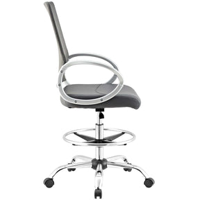 Modway Furniture Modern Command Mesh and Vinyl Drafting Chair - EEI-2865-Minimal & Modern