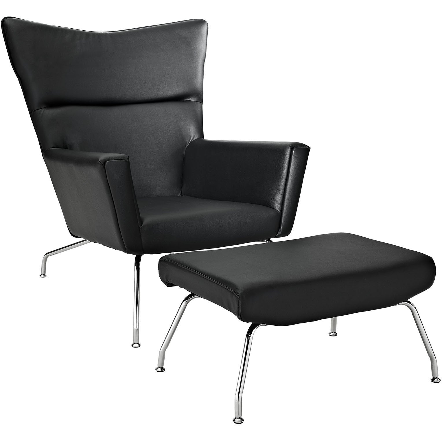 Modway Furniture Modern Class Leather Lounge Chair EEI-287-Minimal & Modern