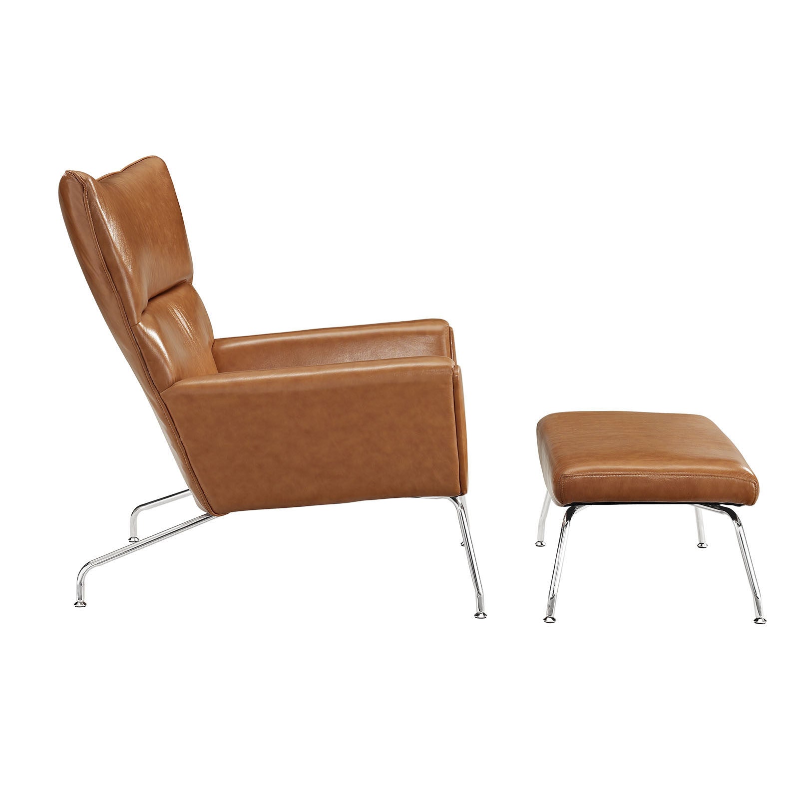 Modway Furniture Modern Class Leather Lounge Chair EEI-287-Minimal & Modern