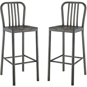 Modway Furniture Modern Clink Bar Stool Metal Set of 2 - EEI-2965-Minimal & Modern