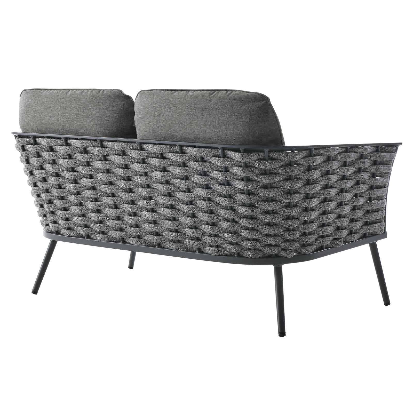 Modway Furniture Modern Stance Outdoor Patio Aluminum Loveseat - EEI-3019