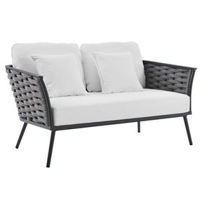 Modway Furniture Modern Stance Outdoor Patio Aluminum Loveseat - EEI-3019