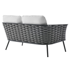 Modway Furniture Modern Stance Outdoor Patio Aluminum Loveseat - EEI-3019