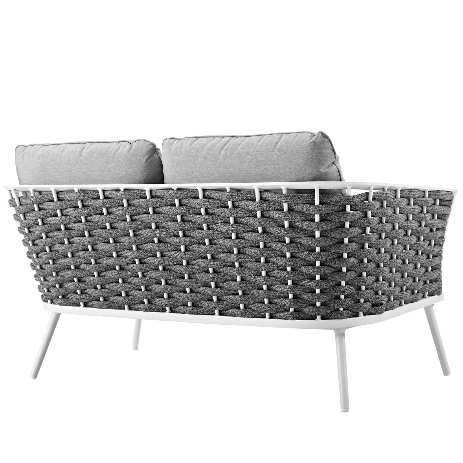 Modway Furniture Modern Stance Outdoor Patio Aluminum Loveseat - EEI-3019