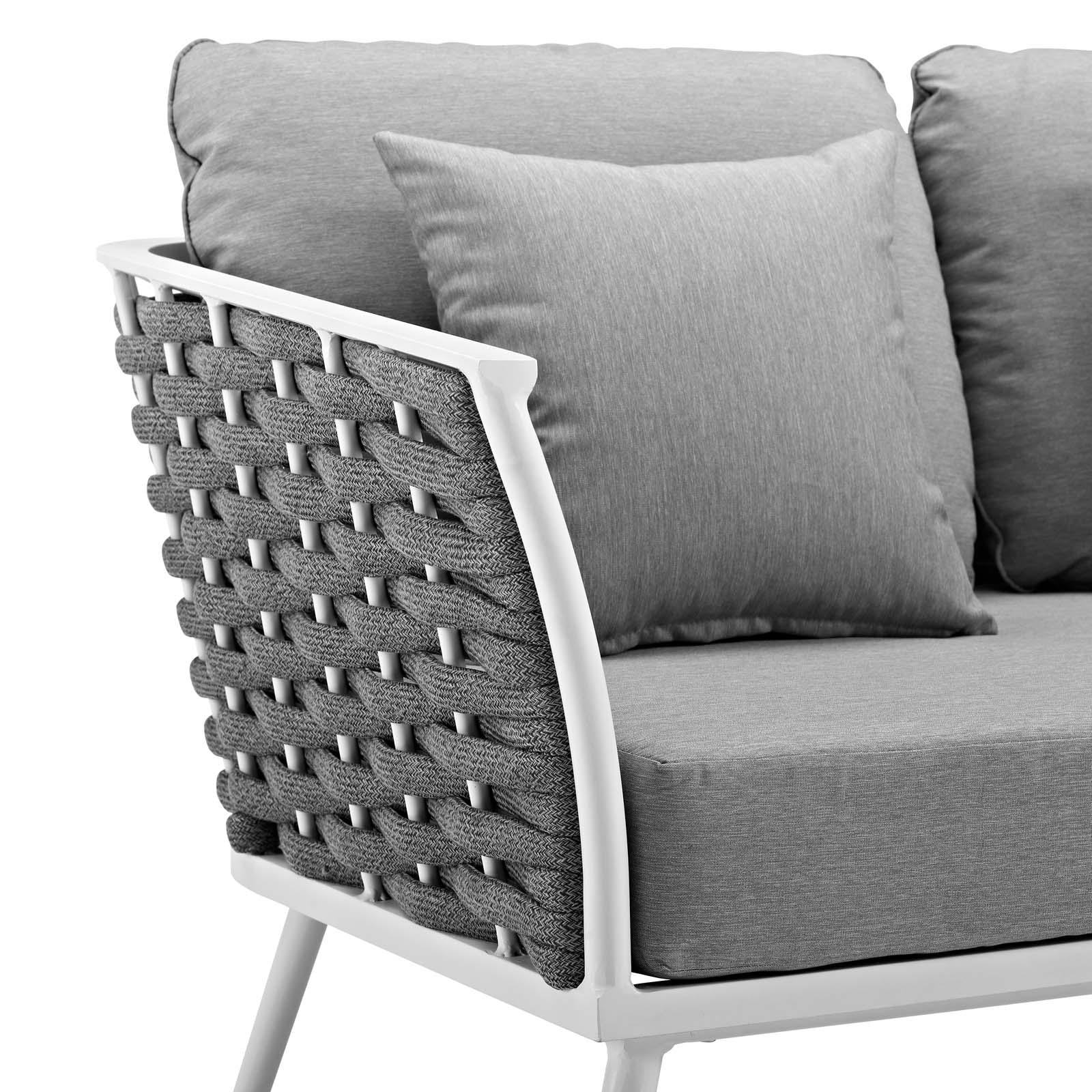 Modway Furniture Modern Stance Outdoor Patio Aluminum Loveseat - EEI-3019