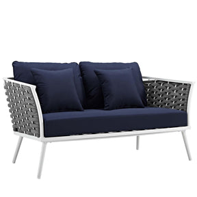 Modway Furniture Modern Stance Outdoor Patio Aluminum Loveseat - EEI-3019