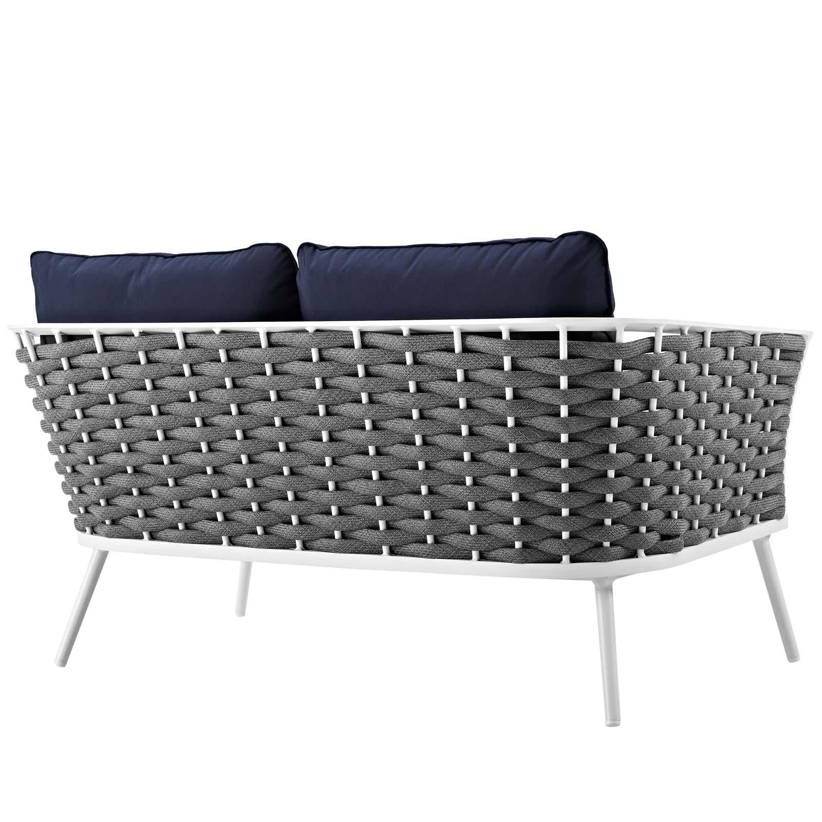 Modway Furniture Modern Stance Outdoor Patio Aluminum Loveseat - EEI-3019