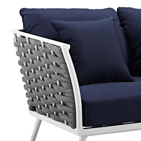 Modway Furniture Modern Stance Outdoor Patio Aluminum Loveseat - EEI-3019