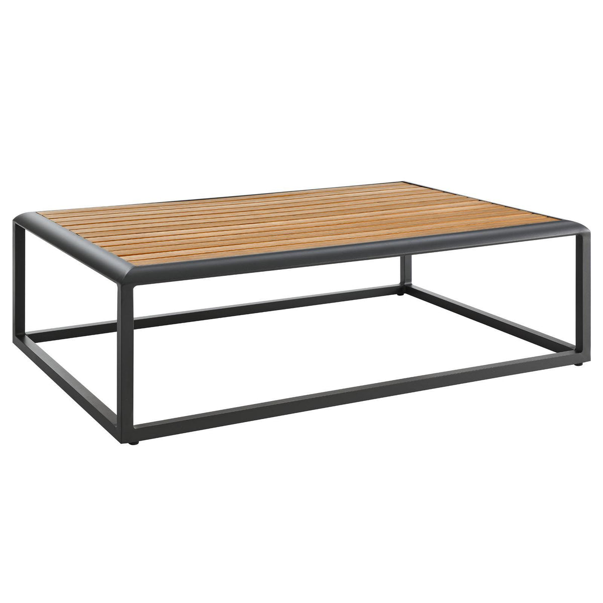 Modway Furniture Modern Stance Outdoor Patio Aluminum Coffee Table - EEI-3021