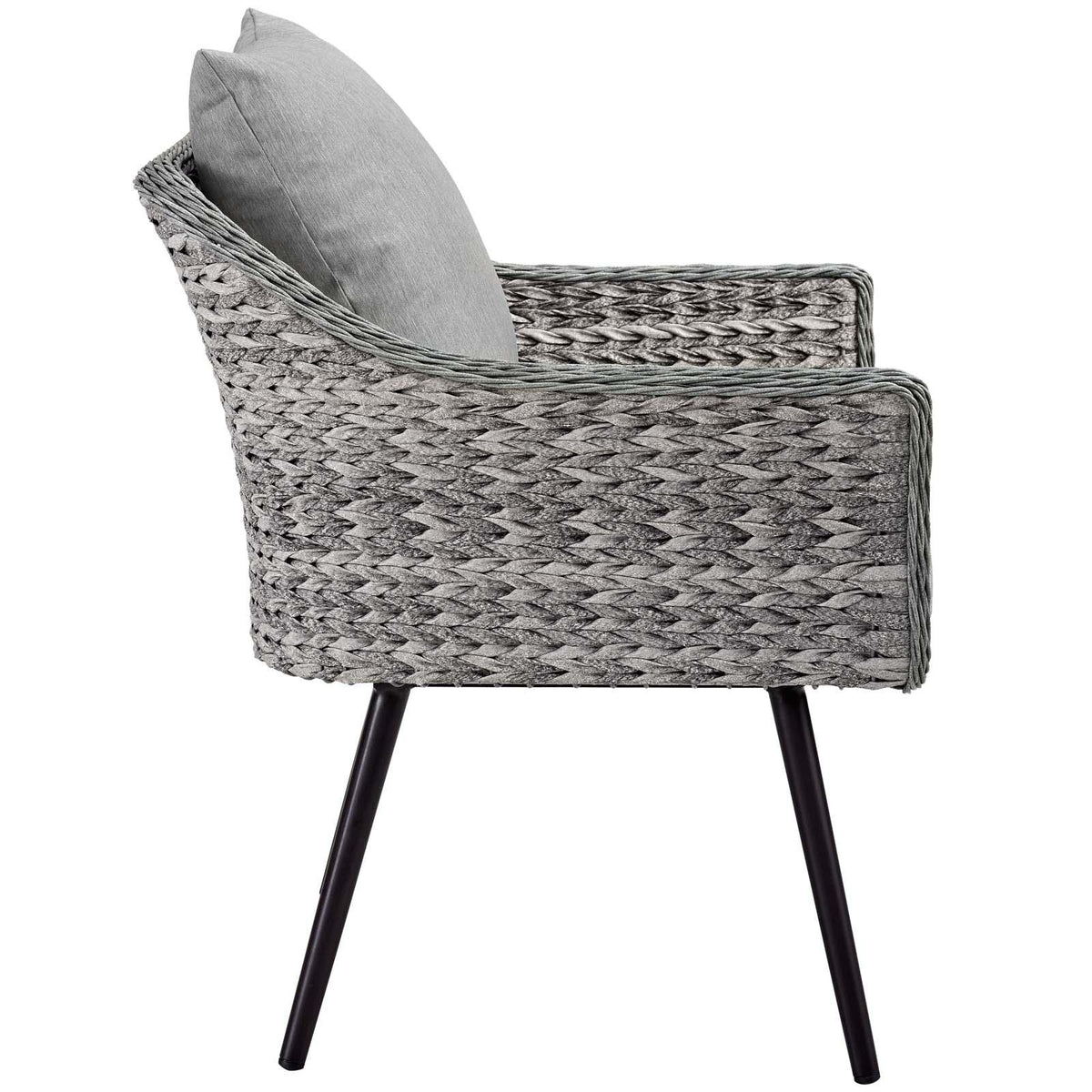 Modway Furniture Modern Endeavor Outdoor Patio Wicker Rattan Armchair - EEI-3023