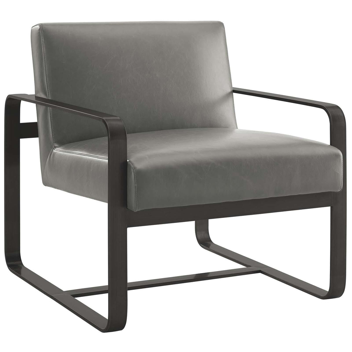 Modway Furniture Modern Astute Faux Leather Armchair - EEI-3072