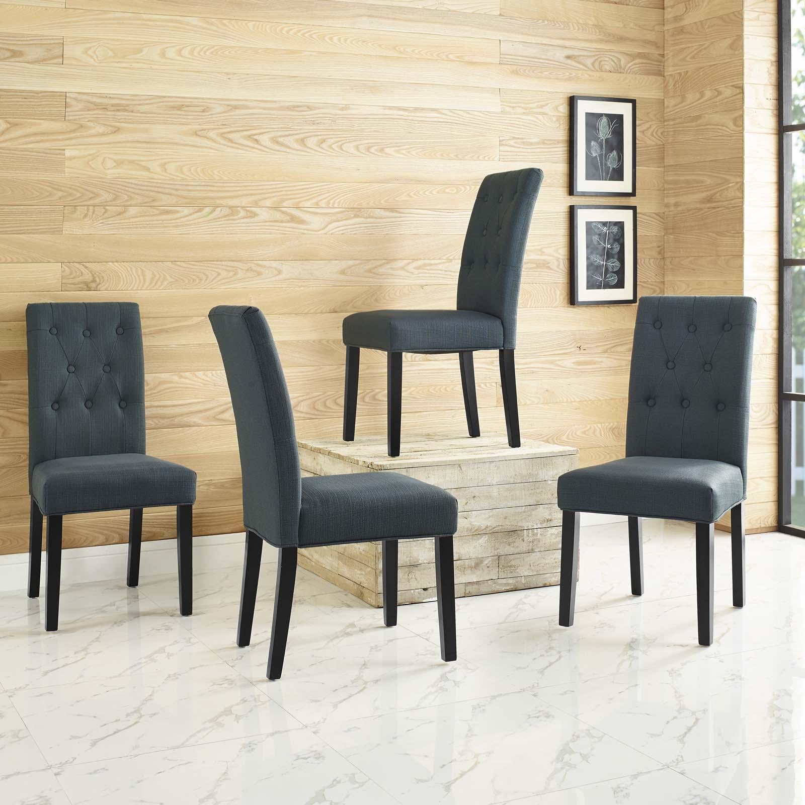 Modway Furniture Modern Confer Dining Side Chair Fabric Set of 4 - EEI-3326