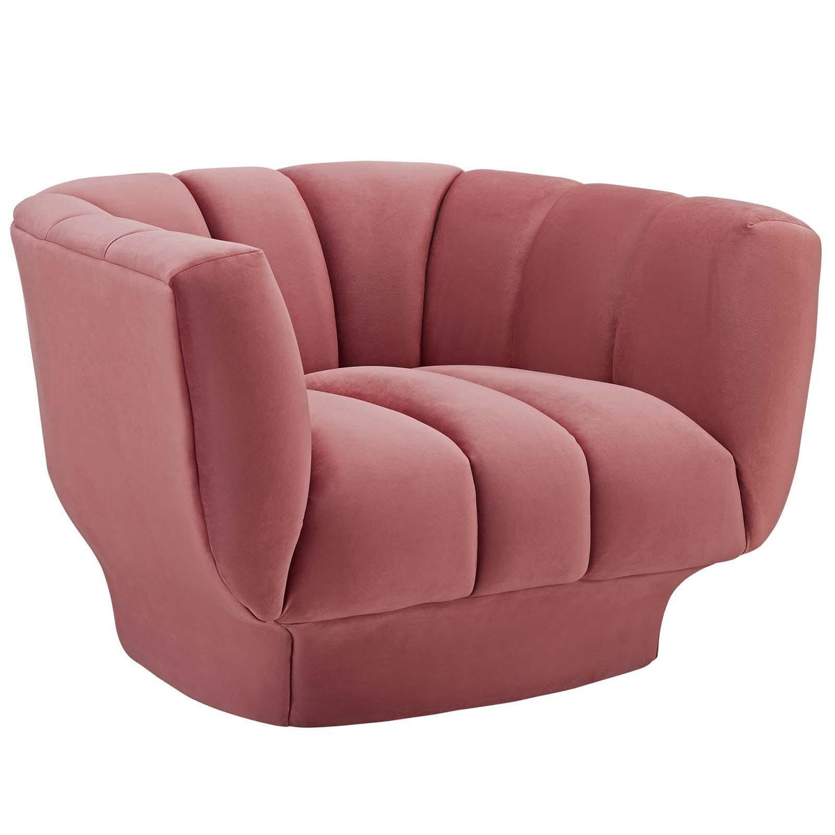 Modway Furniture Modern Entertain Vertical Channel Tufted Performance Velvet Armchair - EEI-3352