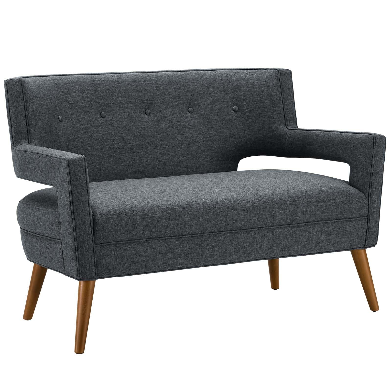 Modway Furniture Modern Sheer Upholstered Fabric Loveseat - EEI-3353