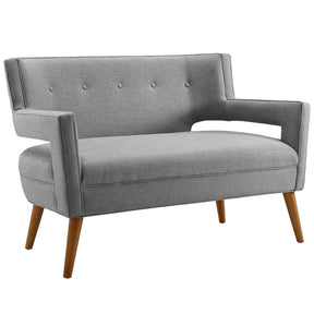 Modway Furniture Modern Sheer Upholstered Fabric Loveseat - EEI-3353