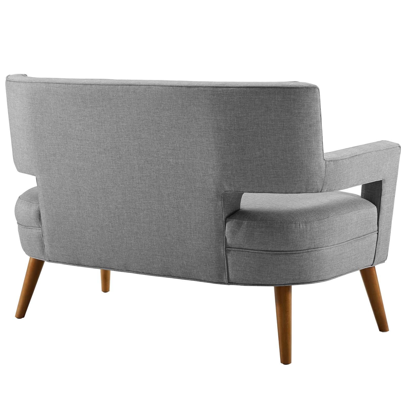 Modway Furniture Modern Sheer Upholstered Fabric Loveseat - EEI-3353