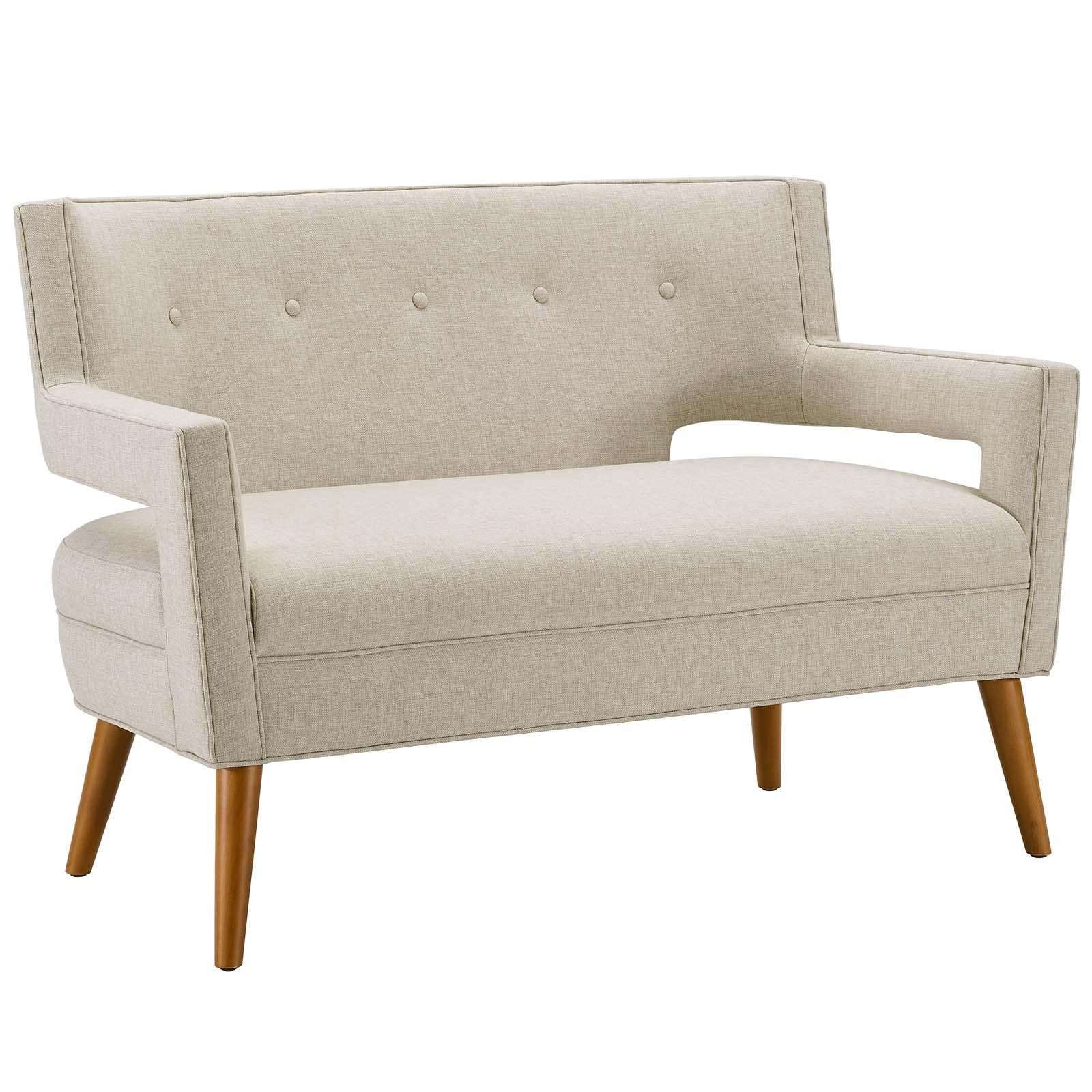 Modway Furniture Modern Sheer Upholstered Fabric Loveseat - EEI-3353