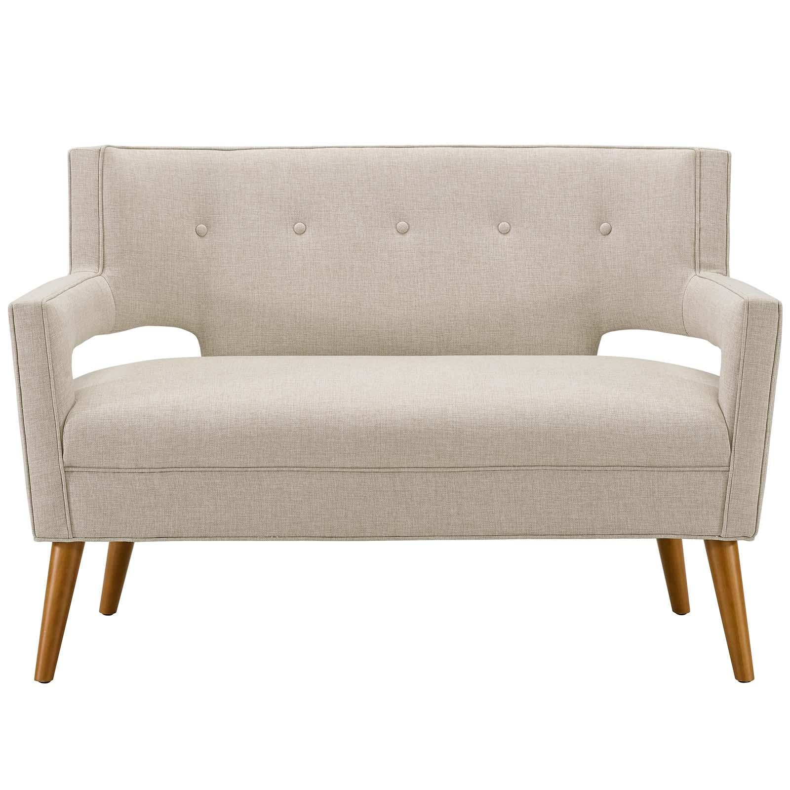 Modway Furniture Modern Sheer Upholstered Fabric Loveseat - EEI-3353