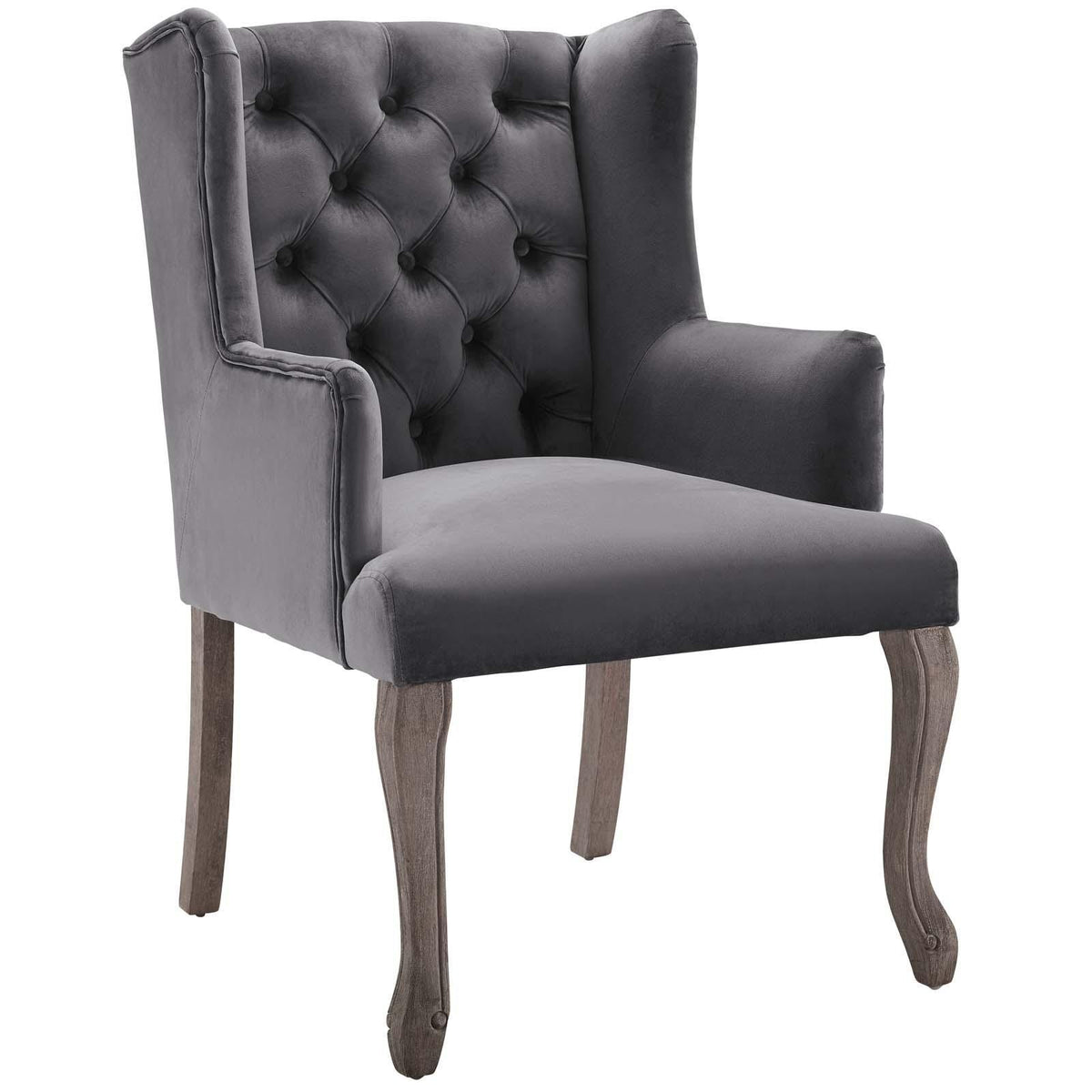 Modway Furniture Modern Realm French Vintage Dining Performance Velvet Armchair - EEI-3366