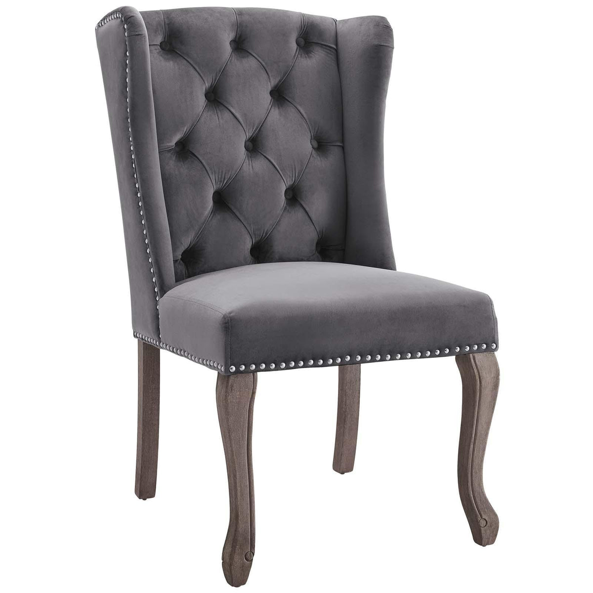 Modway Furniture Modern Apprise French Vintage Dining Performance Velvet Side Chair - EEI-3367