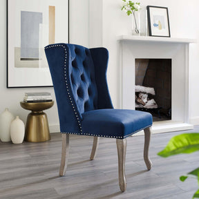 Modway Furniture Modern Apprise French Vintage Dining Performance Velvet Side Chair - EEI-3367