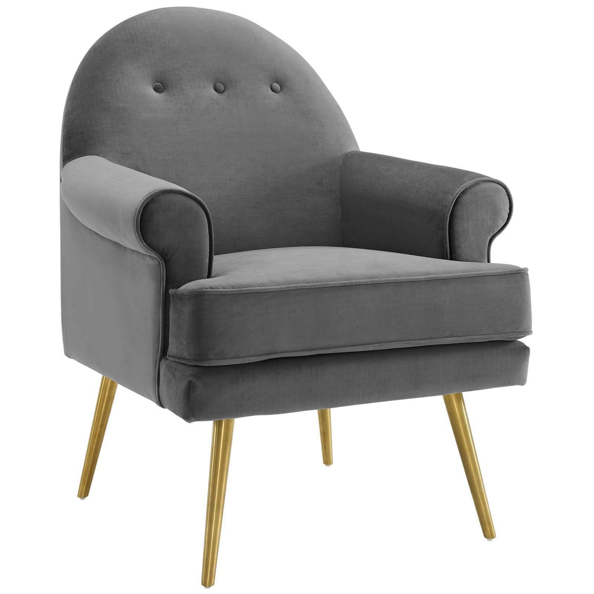 Modway Furniture Modern Revive Tufted Button Accent Performance Velvet Armchair - EEI-3412