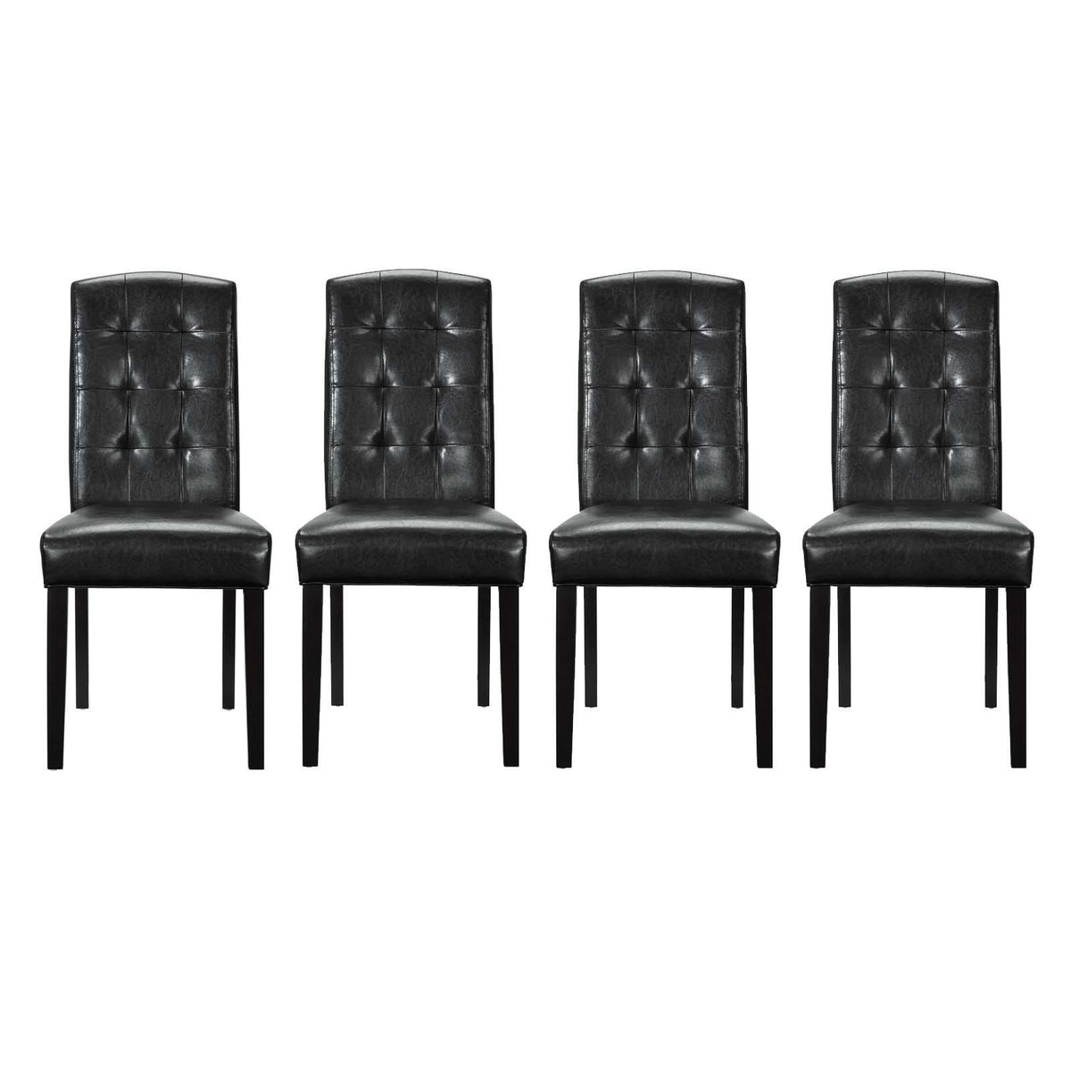 Modway Furniture Modern Perdure Dining Chairs Vinyl Set of 4 - EEI-3464