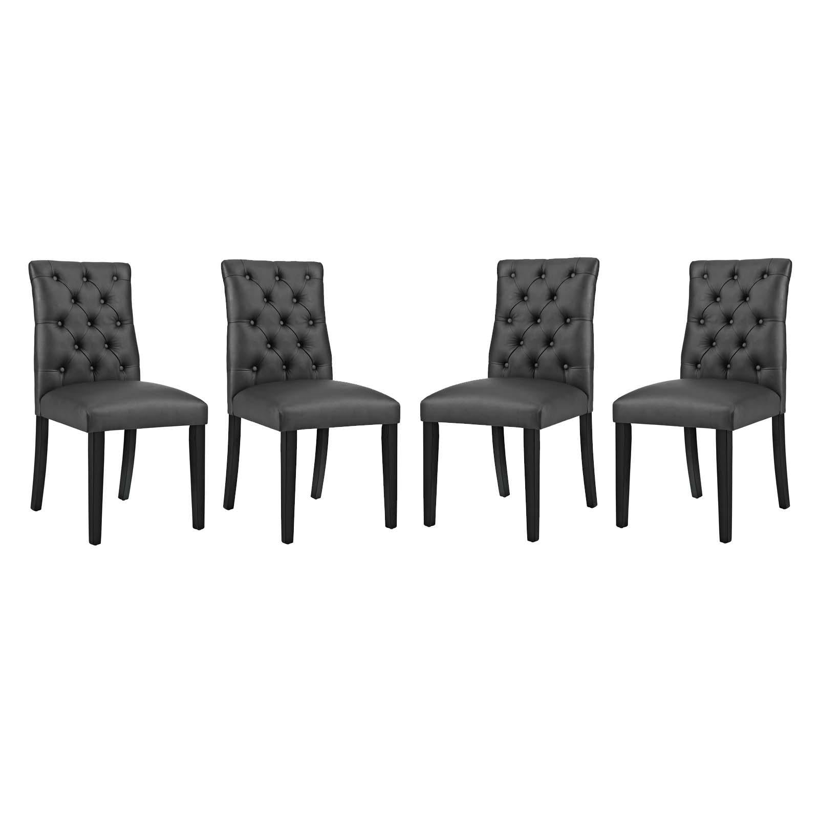 Modway Furniture Modern Duchess Dining Chair Vinyl Set of 4 - EEI-3473