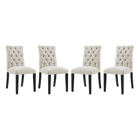 Modway Furniture Modern Duchess Dining Chair Fabric Set of 4 - EEI-3475