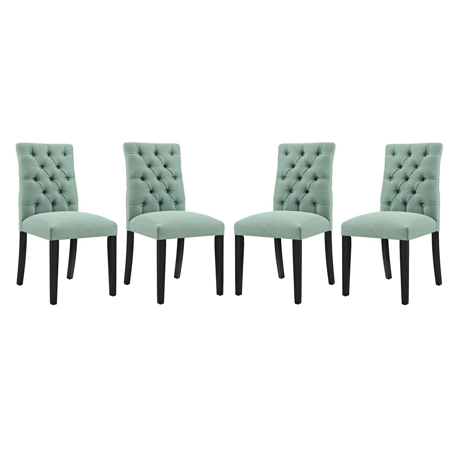 Modway Furniture Modern Duchess Dining Chair Fabric Set of 4 - EEI-3475