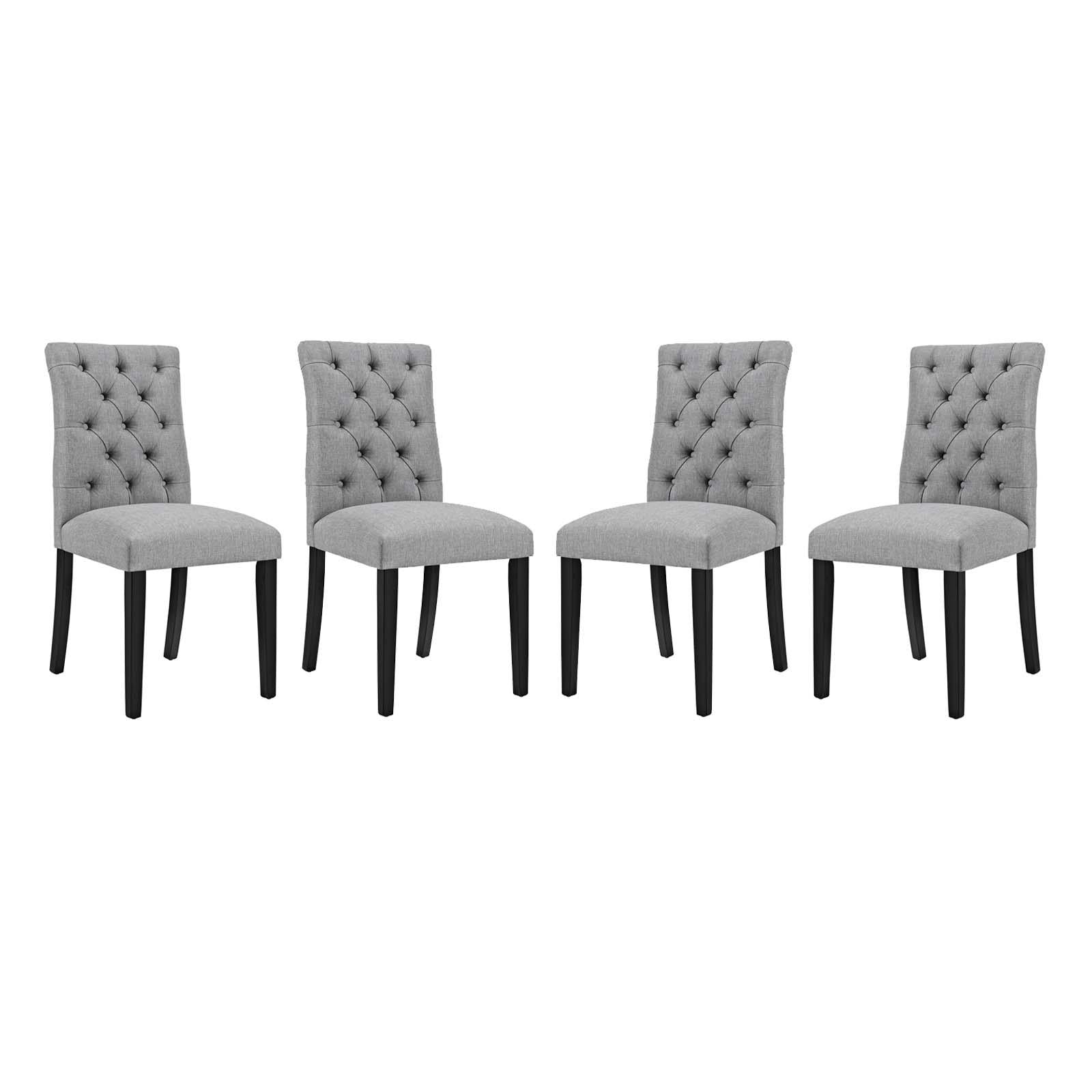 Modway Furniture Modern Duchess Dining Chair Fabric Set of 4 - EEI-3475