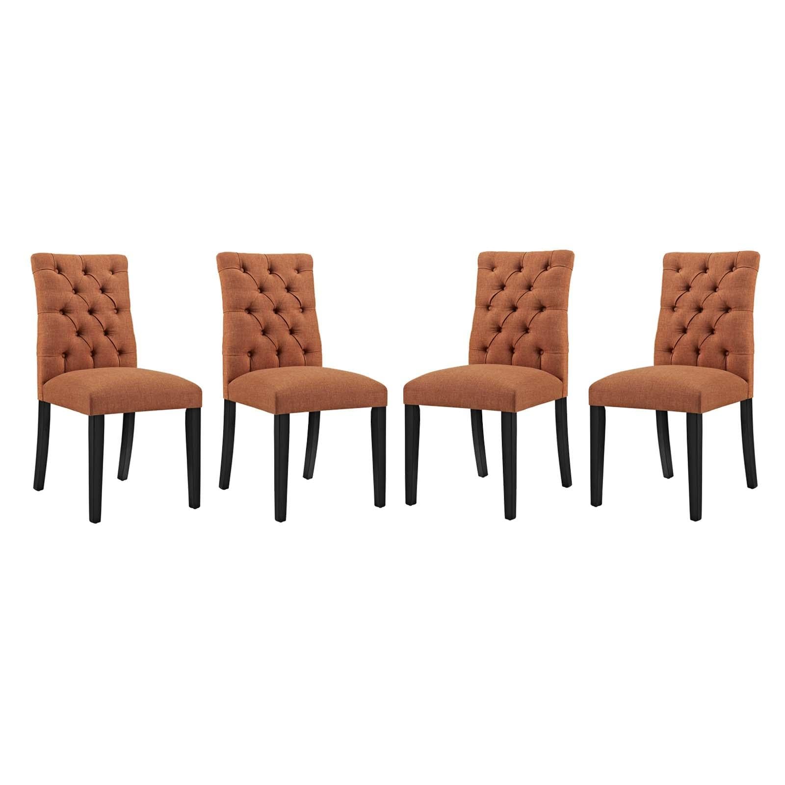 Modway Furniture Modern Duchess Dining Chair Fabric Set of 4 - EEI-3475