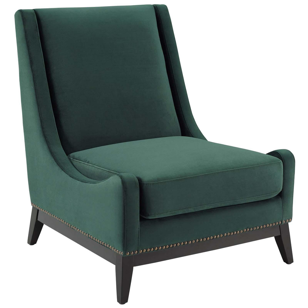 Modway Furniture Modern Confident Accent Upholstered Performance Velvet Lounge Chair - EEI-3488