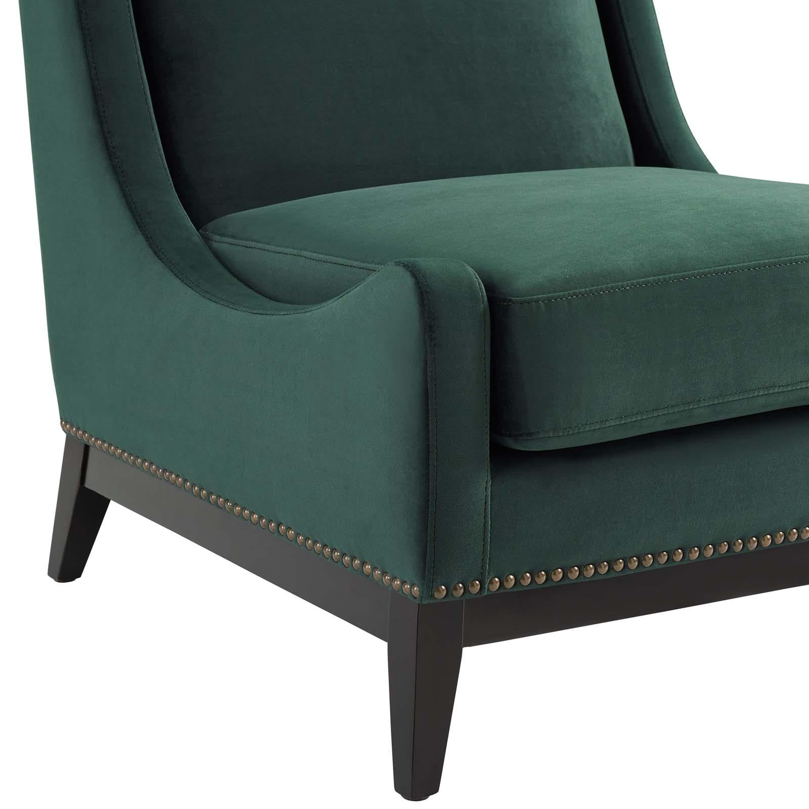 Modway Furniture Modern Confident Accent Upholstered Performance Velvet Lounge Chair - EEI-3488