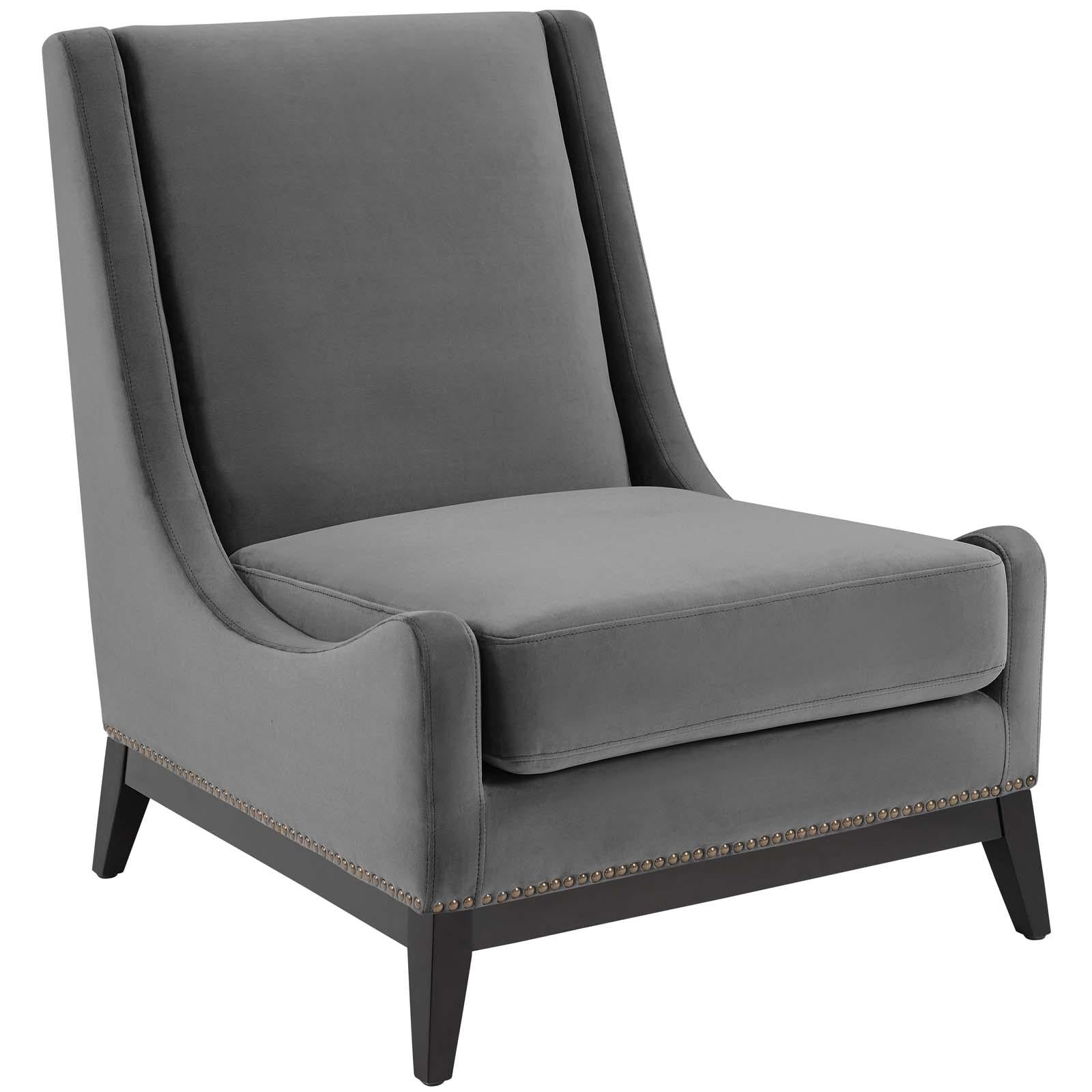 Modway Furniture Modern Confident Accent Upholstered Performance Velvet Lounge Chair - EEI-3488