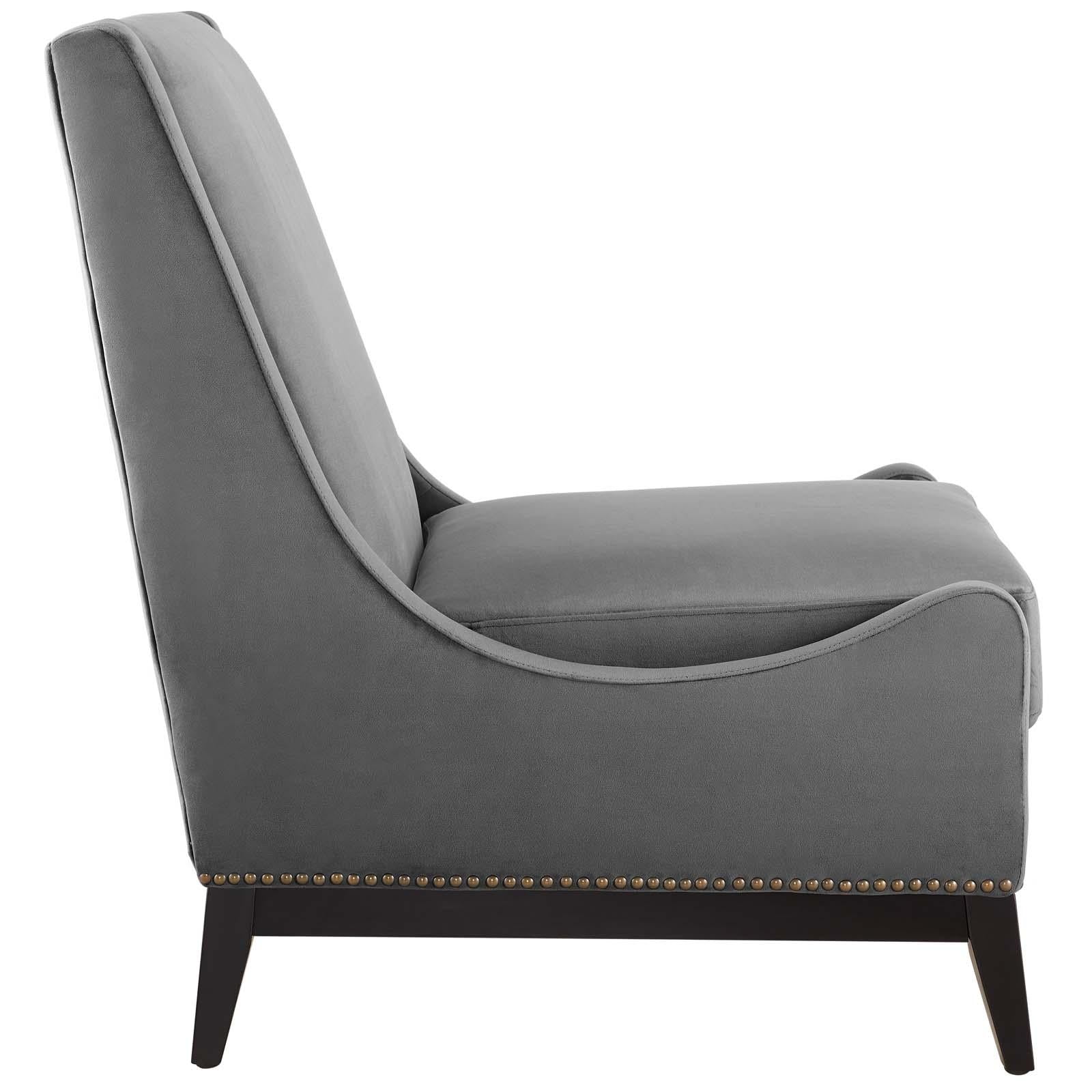 Modway Furniture Modern Confident Accent Upholstered Performance Velvet Lounge Chair - EEI-3488