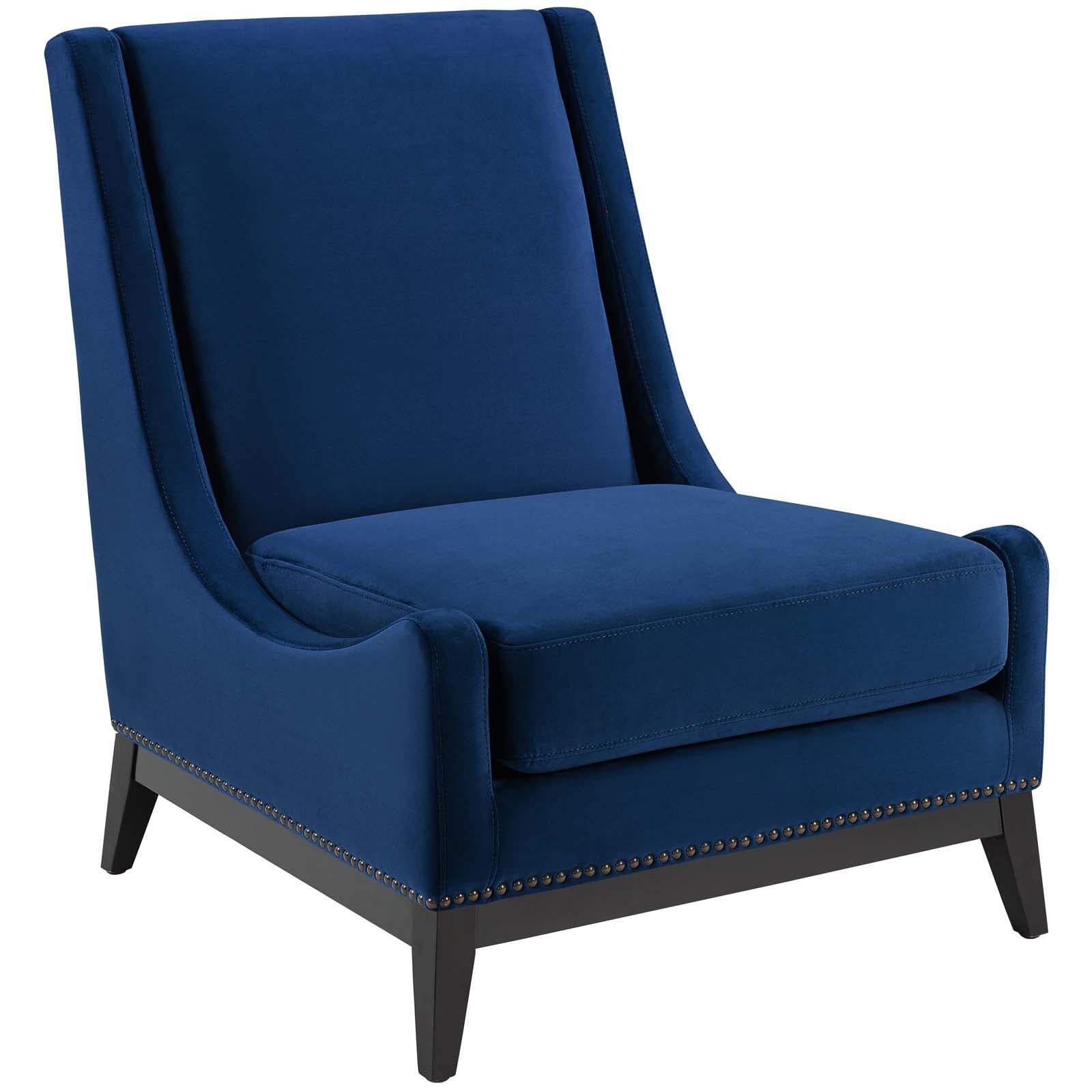 Modway Furniture Modern Confident Accent Upholstered Performance Velvet Lounge Chair - EEI-3488