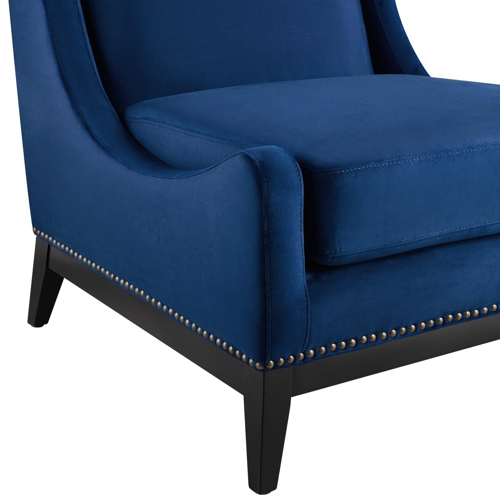 Modway Furniture Modern Confident Accent Upholstered Performance Velvet Lounge Chair - EEI-3488