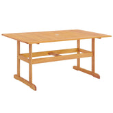 Modway Furniture Modern Hatteras 59" Rectangle Outdoor Patio Eucalyptus Wood Dining Table - EEI-3675