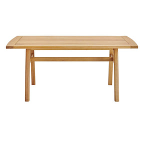 Modway Furniture Modern Orlean 57" Outdoor Patio Eucalyptus Wood Dining Table - EEI-3699