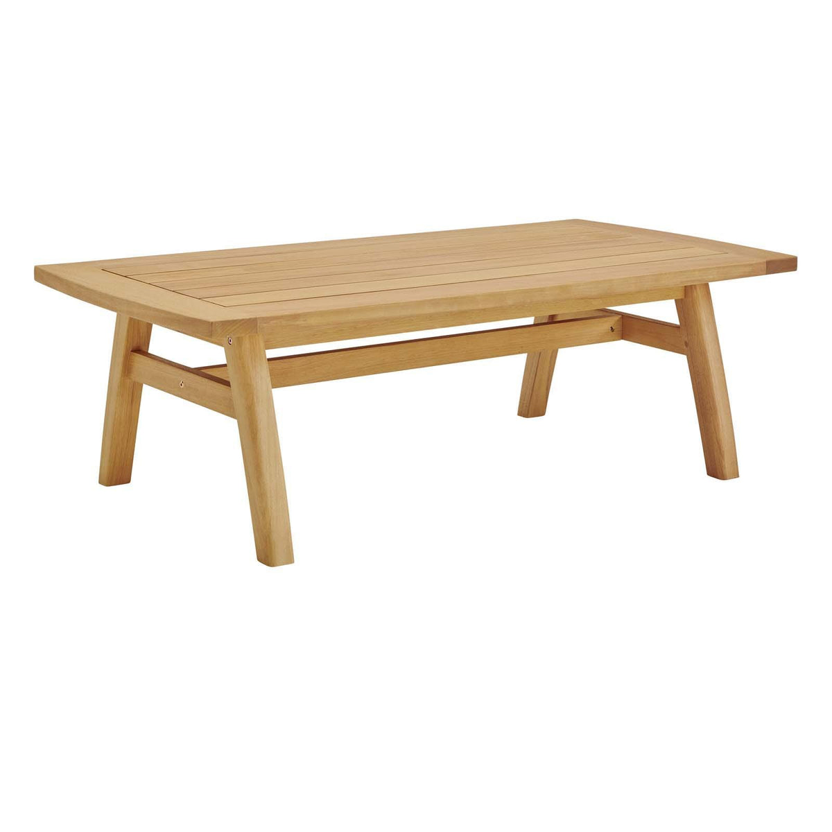 Modway Furniture Modern Orlean Outdoor Patio Eucalyptus Wood Coffee Table - EEI-3700