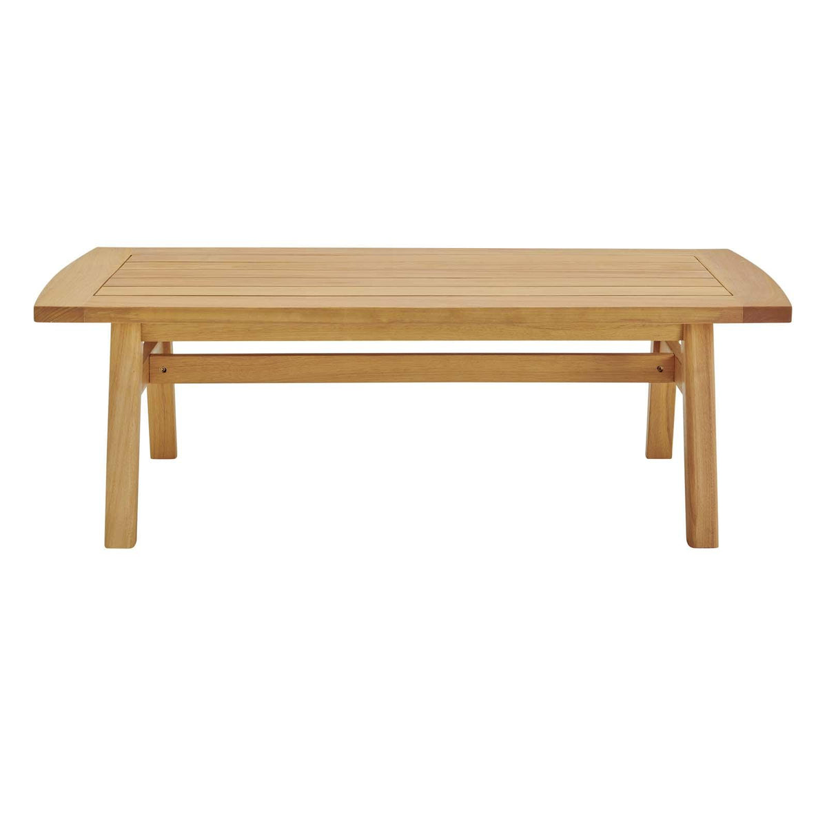 Modway Furniture Modern Orlean Outdoor Patio Eucalyptus Wood Coffee Table - EEI-3700