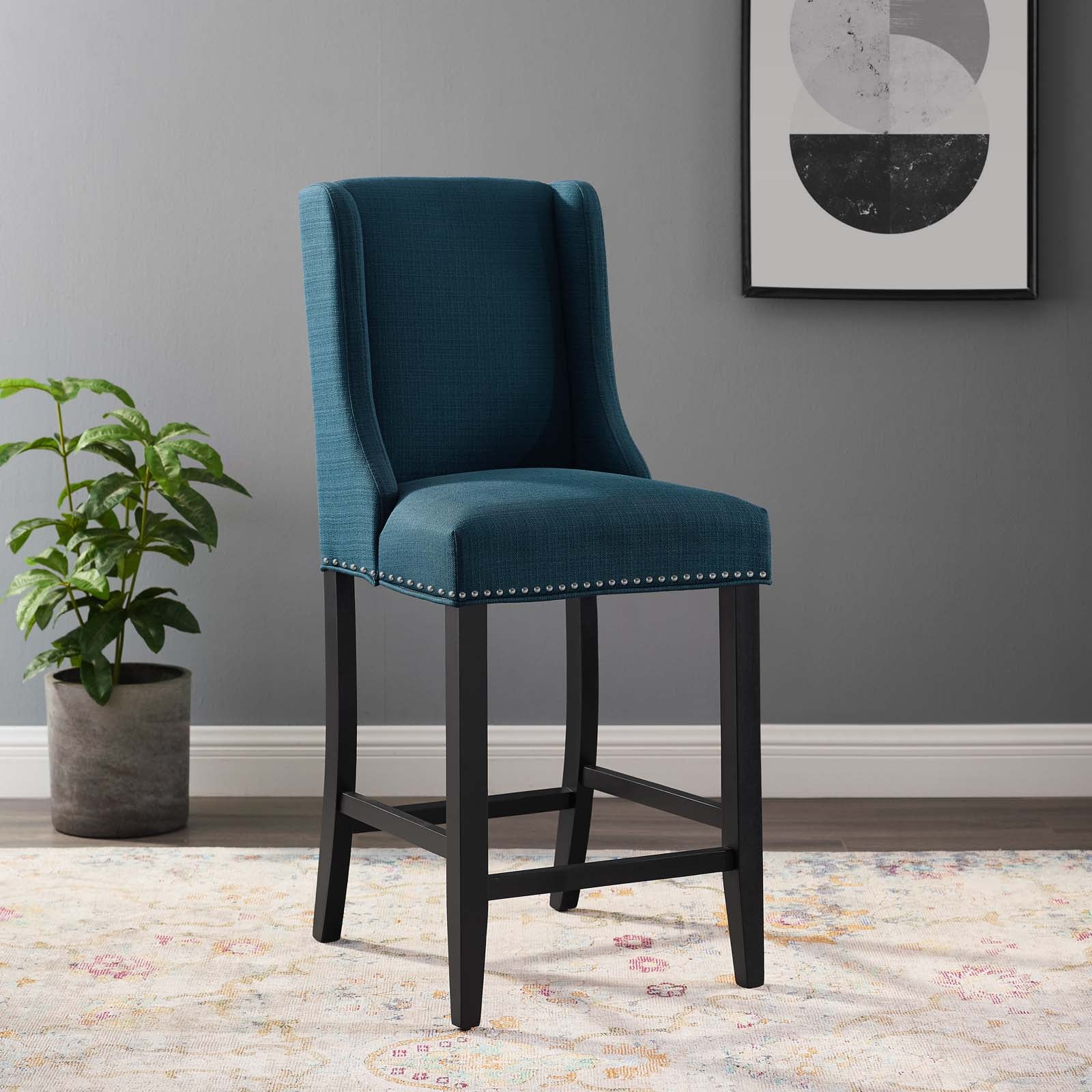 Modway Furniture Modern Baron Upholstered Fabric Counter Stool - EEI-3735