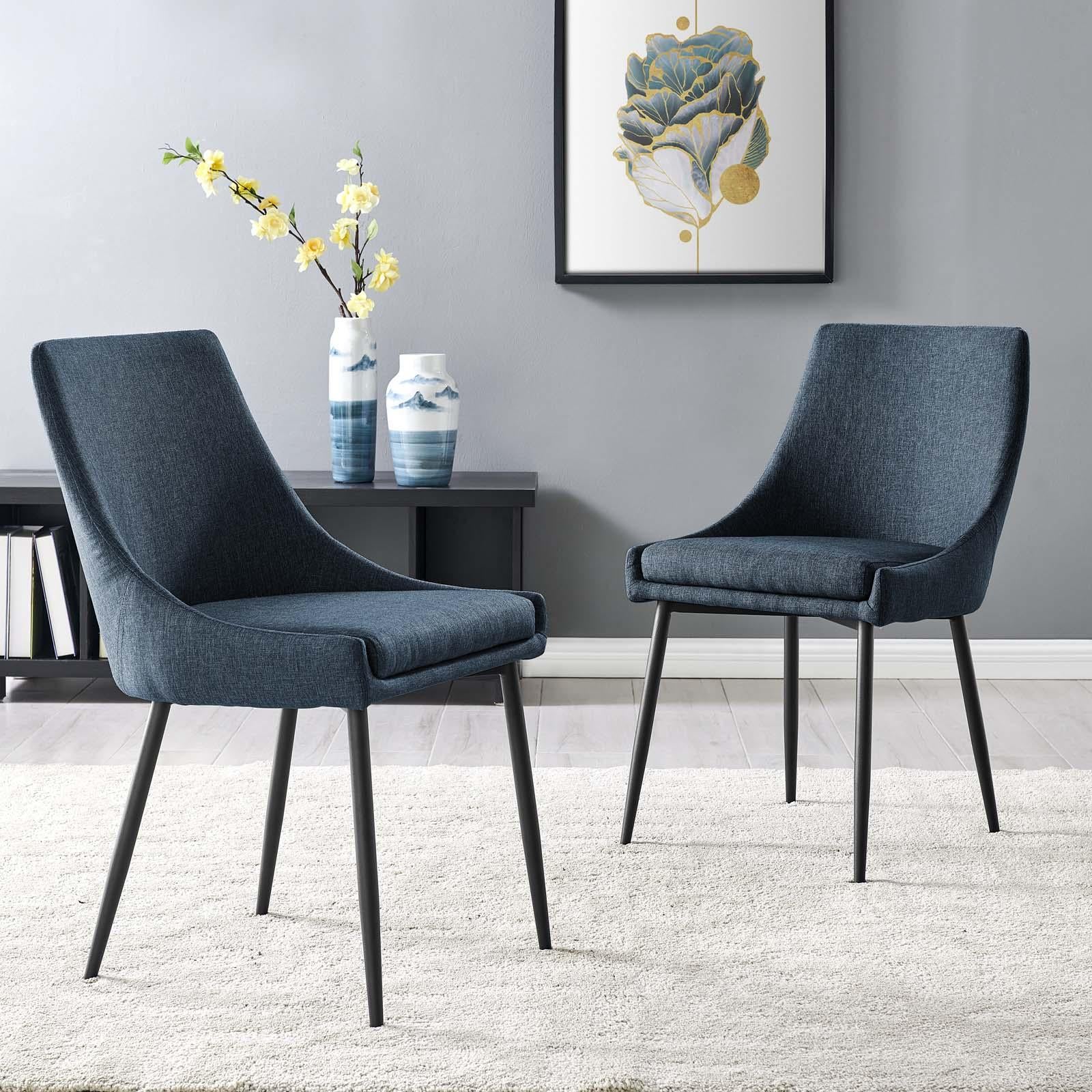 Modway Furniture Modern Viscount Upholstered Fabric Dining Chairs - Set of 2 - EEI-3809