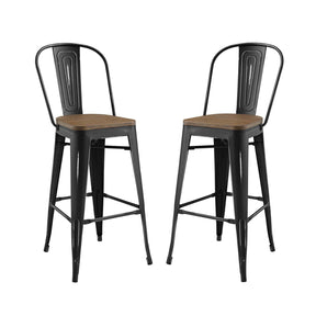 Modway Furniture Modern Promenade Bar Stool Set of 2 - EEI-3896